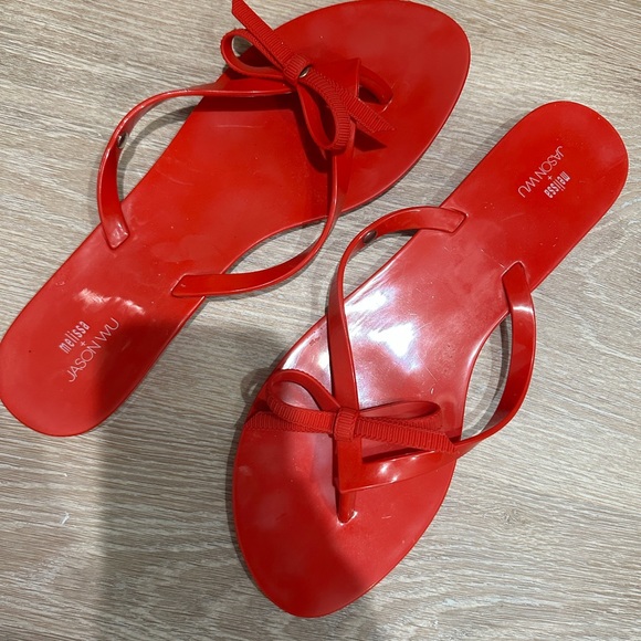Melissa red bow flip flops - Picture 9 of 9
